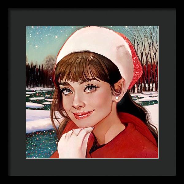 Winter Audrey - Framed Print