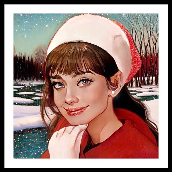 Winter Audrey - Framed Print