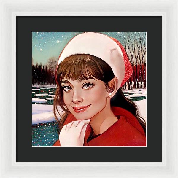 Winter Audrey - Framed Print