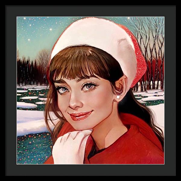 Winter Audrey - Framed Print