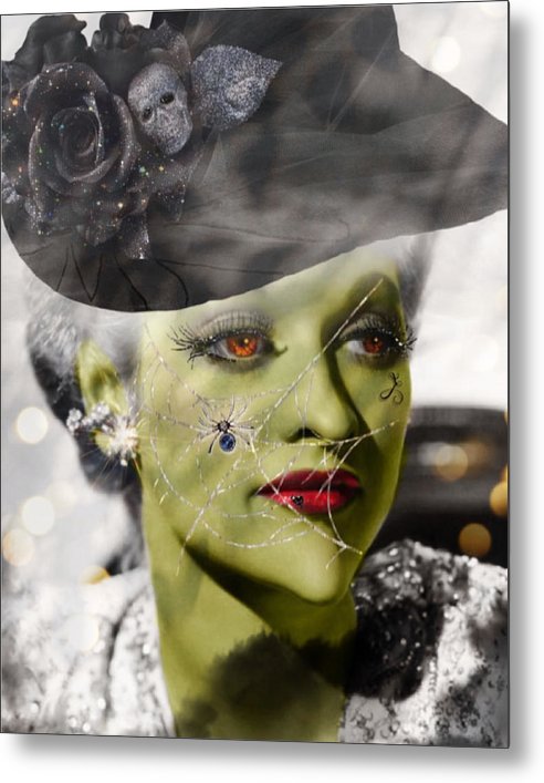 Witch Lucy - Halloween Metal Print