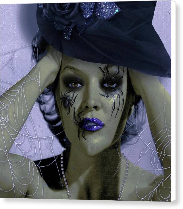 Witch Marilynn - Halloween Canvas Print