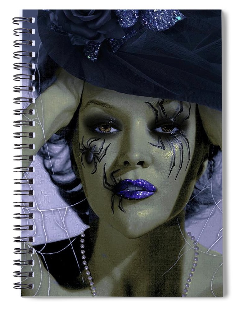 Witch Marilynn - Halloween Spiral Notebook