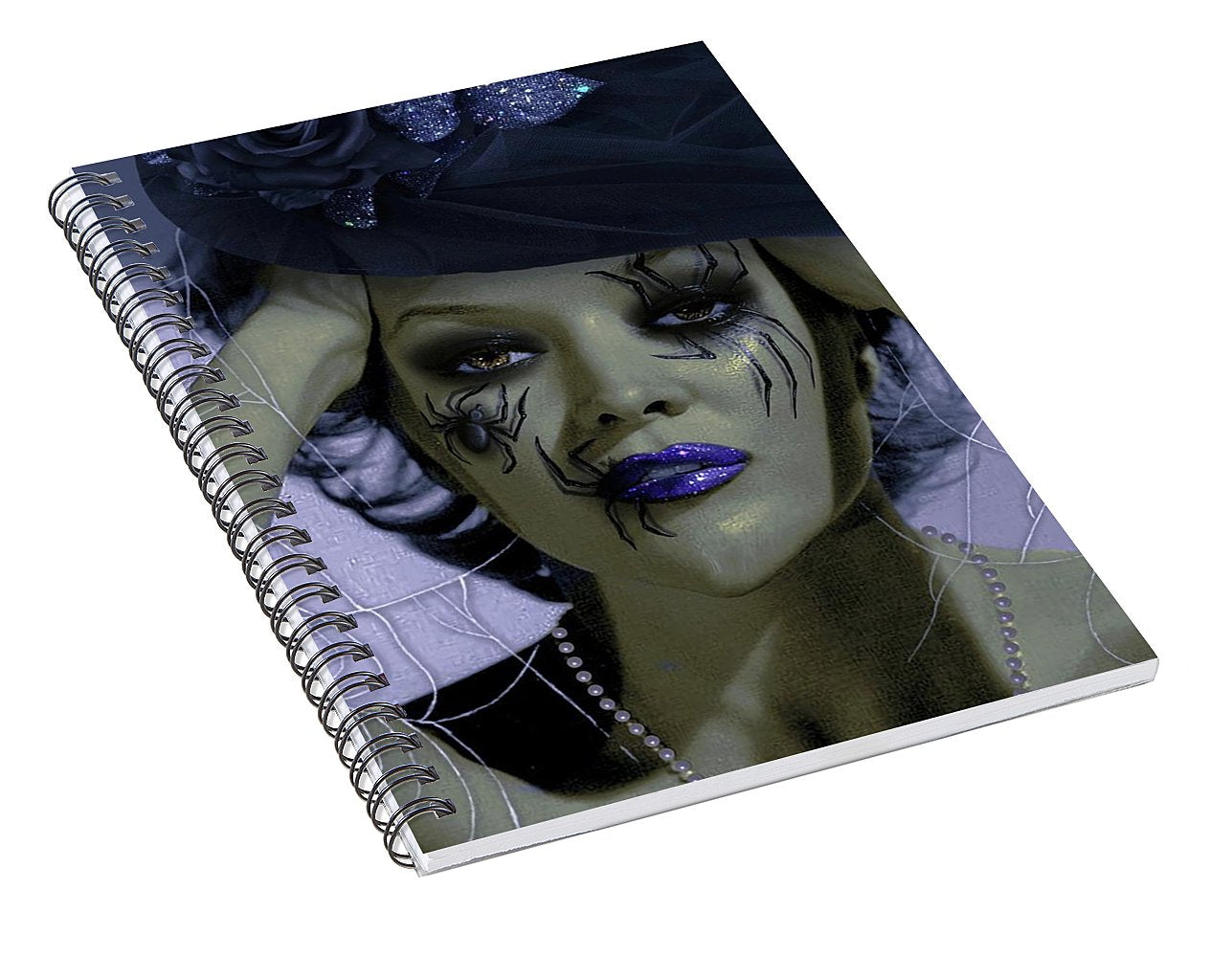 Witch Marilynn - Halloween Spiral Notebook