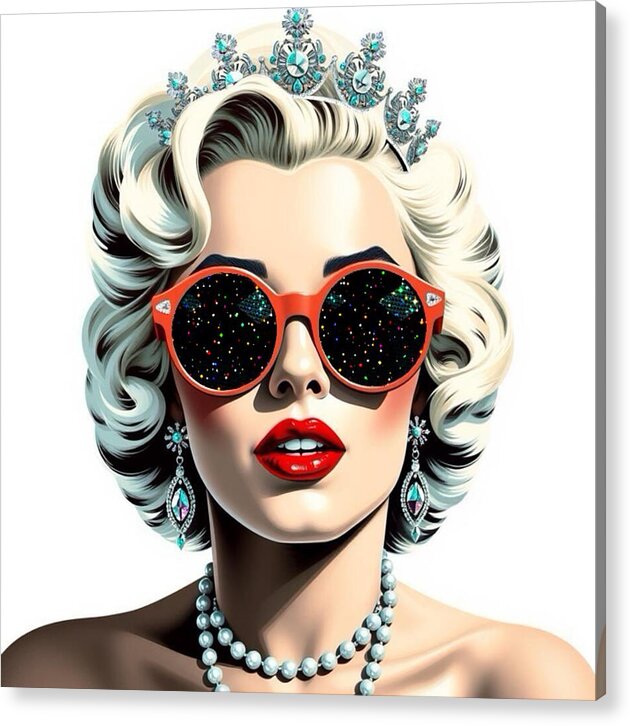 The Queen of Pop Art Musings -  Acrylic Print