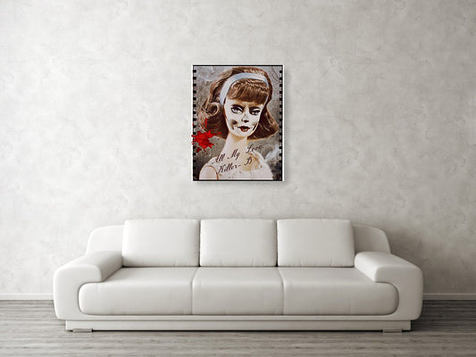 Killer B - Halloween Metal Print