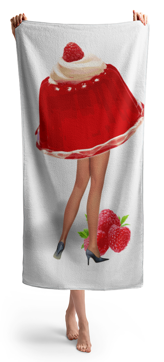 Miss Raspberry Jiggles - Beach Towel