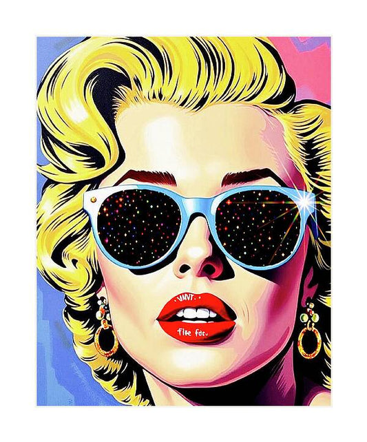 Stars In Her Eyes - Vertical Art Print
