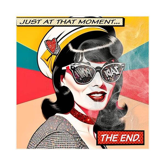 Comic Book Bettie - Square Art Print