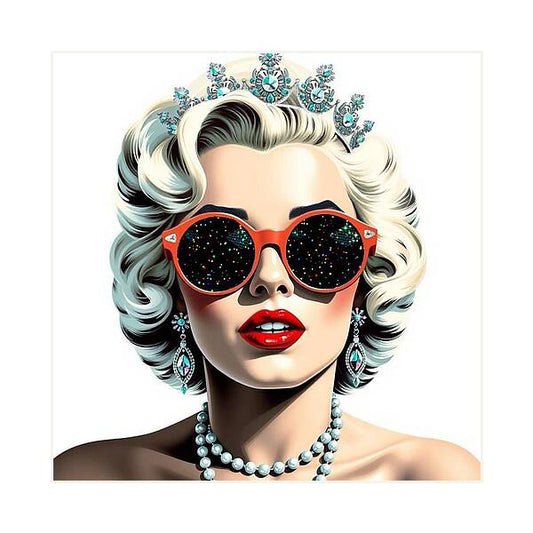 The Queen of Pop Art Musings - Square Art Print
