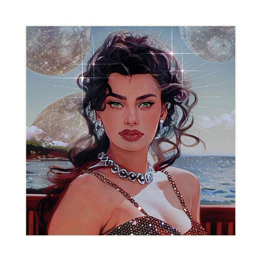 Luna and Her Moons - Square Art Print