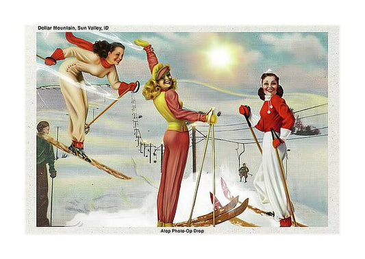 “Atop Photo-Op Drop” postcard - Horizontal Art Print