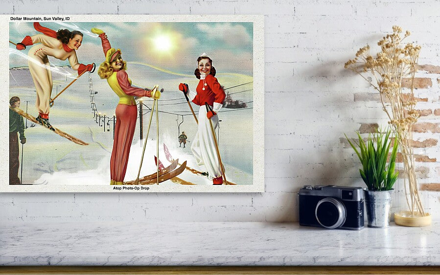 “Atop Photo-Op Drop” postcard - Horizontal Acrylic Print