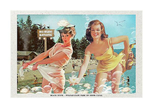 “Greetings From Lake Twanah” postcard - Horizontal Art Print