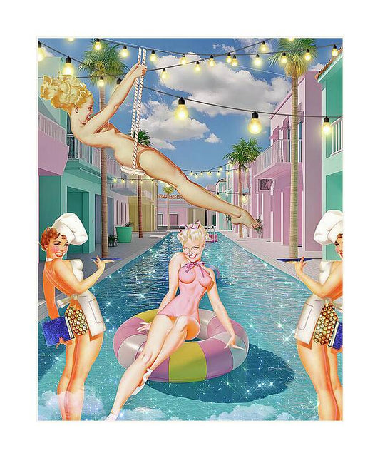 Motel California - Vertical Art Print