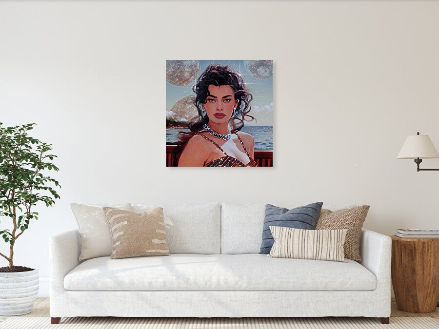 Luna And Her Moons - Acrylic Print