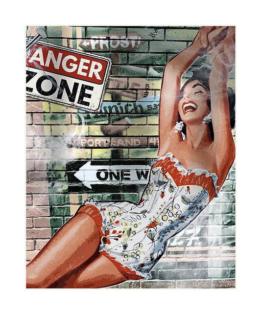 Danger Zone - Vertical Art Print