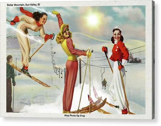 “Atop Photo-Op Drop” postcard - Horizontal Acrylic Print