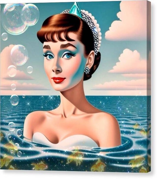 Audrey Of The Sea - Canvas Print