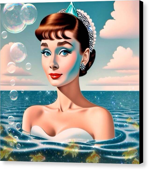 Audrey Of The Sea - Canvas Print