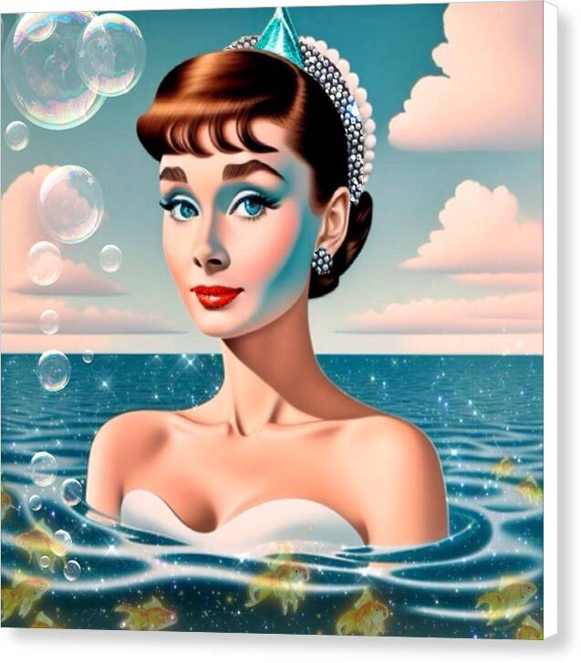 Audrey Of The Sea - Canvas Print