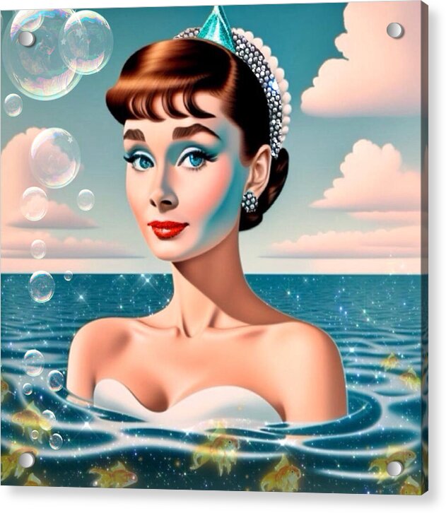 Audrey Of The Sea - Acrylic Print