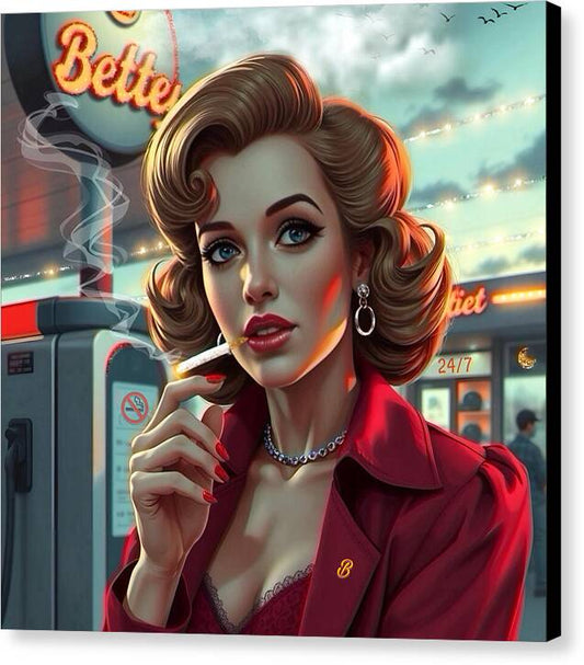 Bette's 24/7 - Canvas Print