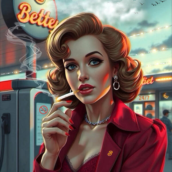 Bette's 24/7 - Square Art Print