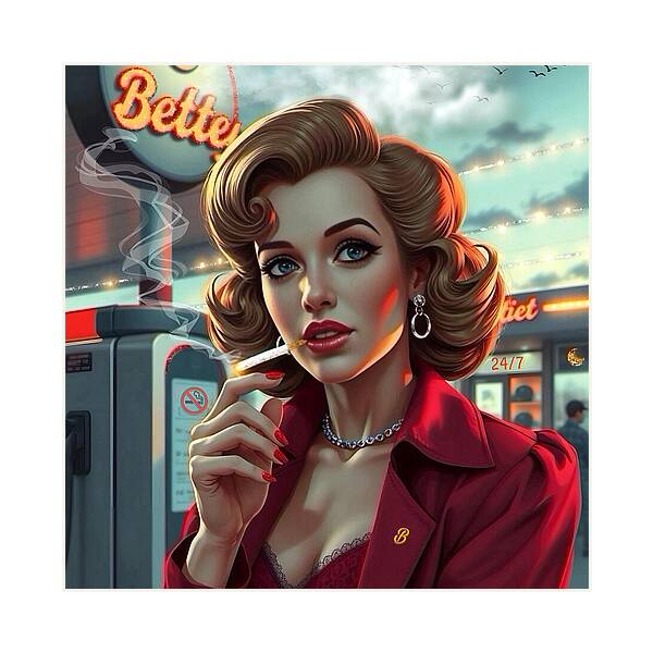 Bette's 24/7 - Square Art Print