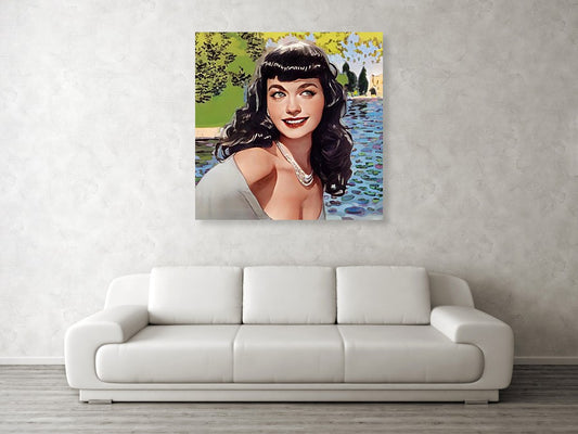 Bettie In Paris - Metal Print