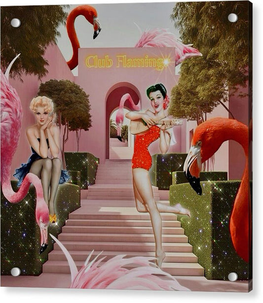 Club Flamingo - Acrylic Print