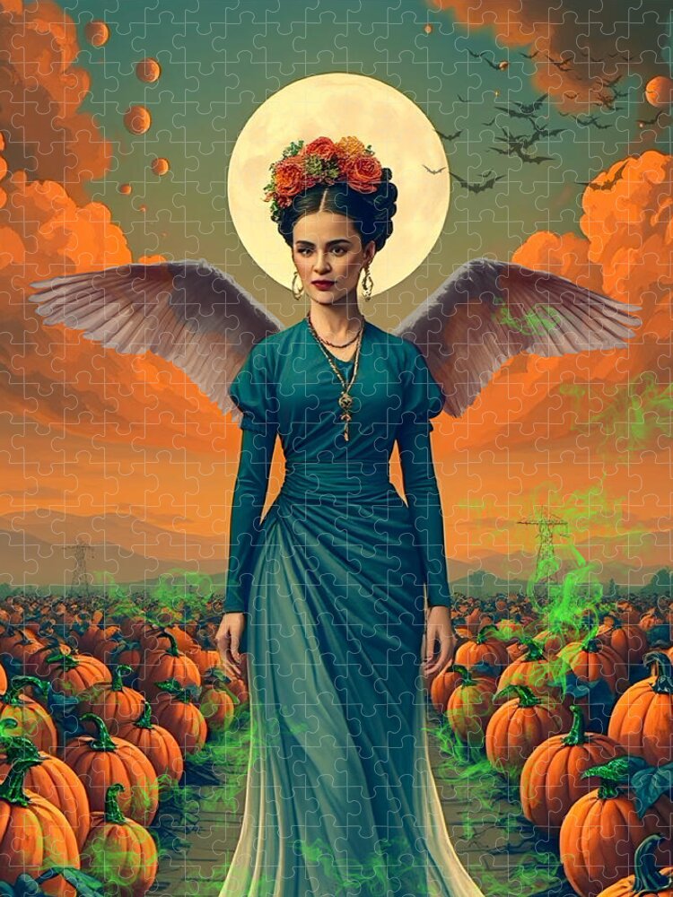 Harvest Moon Goddess - Halloween Jigsaw Puzzle