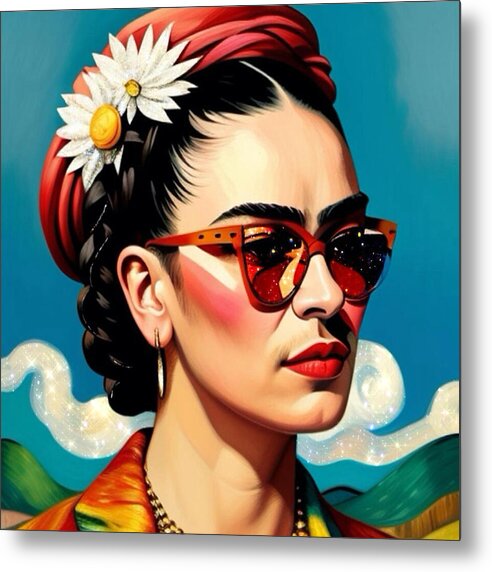 Frida's Future Is SO Bright - Metal Print