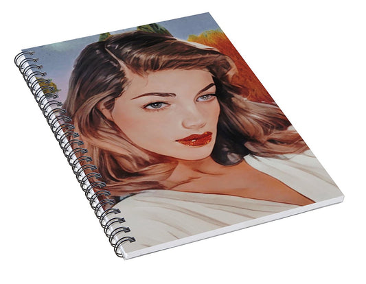 Lauren In Giverny Gardens - Spiral Notebook