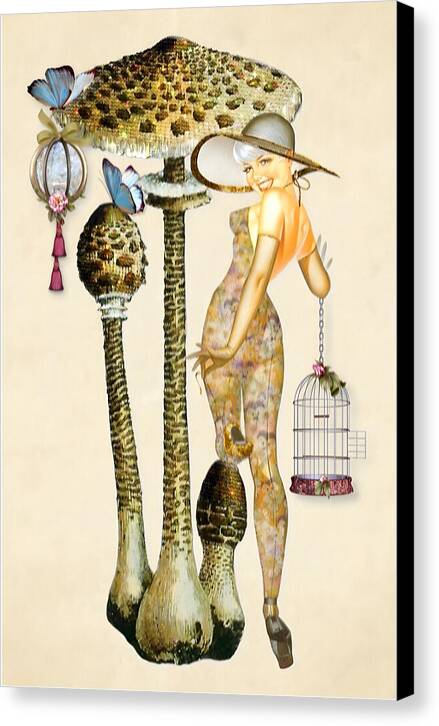 Portrait of a Woodland Nymph - Canvas Print