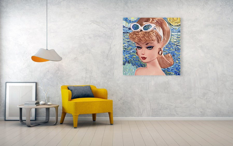 Starry Night BarBie - Acrylic Print