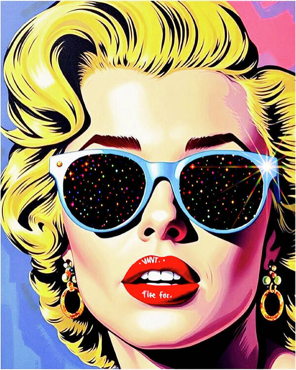Stars In Her Eyes - Vertical Art Print