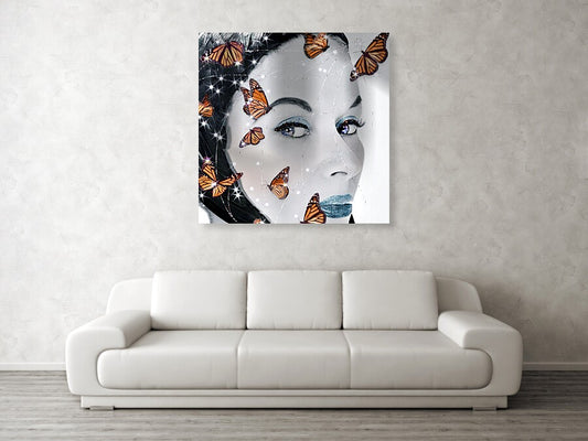 The Butterfly Catcher - Metal Print