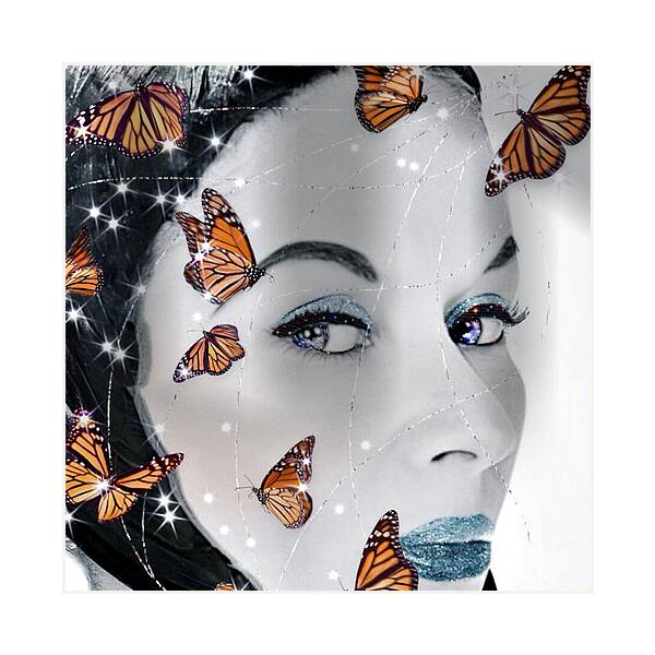 The Butterfly Catcher - Square Art Print