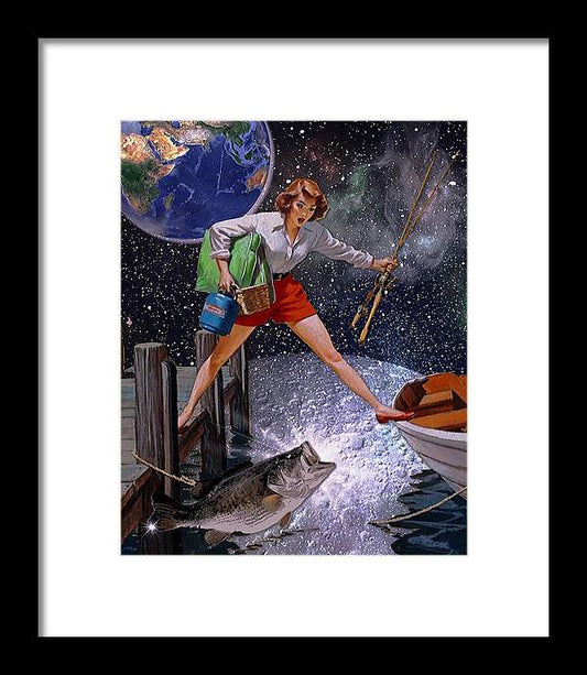 It All Started With A Big Bass - Framed Print