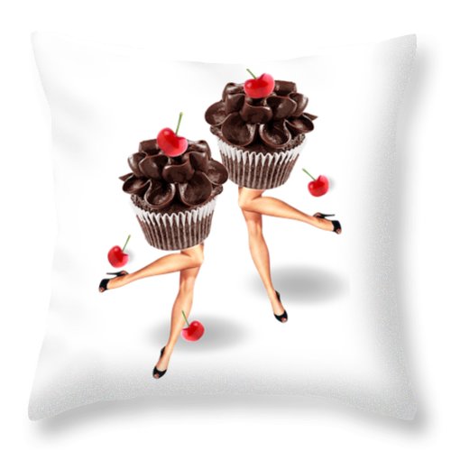 Double Your Yum - Throw Pillow