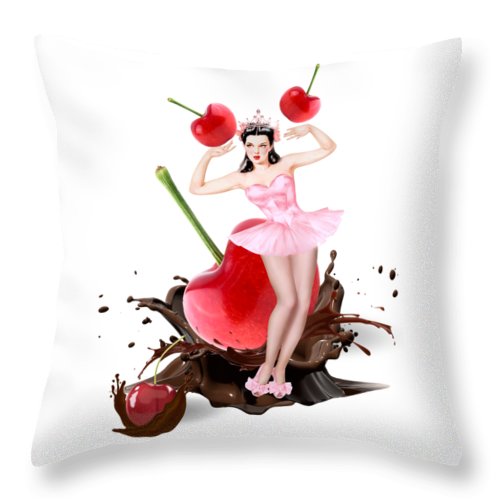 Queen Anne's Cherry - Throw Pillow