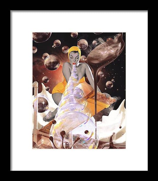 All She Had to Do Was Blow - Framed Print