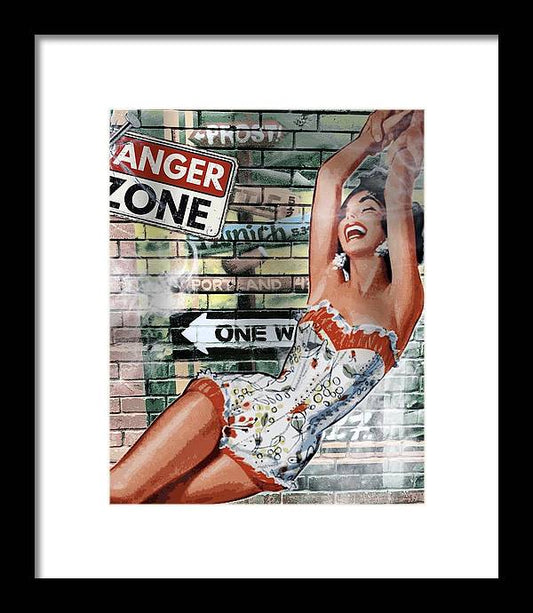 Danger Zone - Framed Print