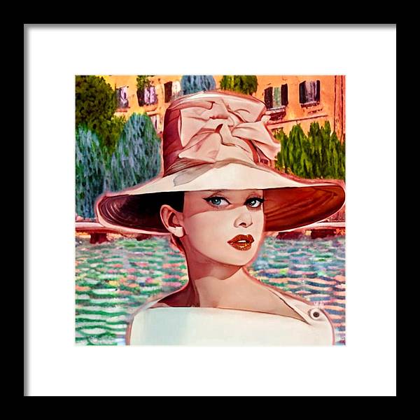 Audrey In Paris - Framed Print