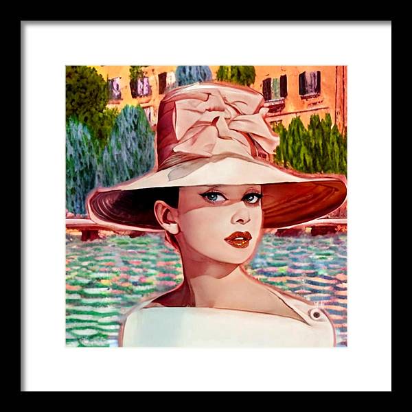 Audrey In Paris - Framed Print