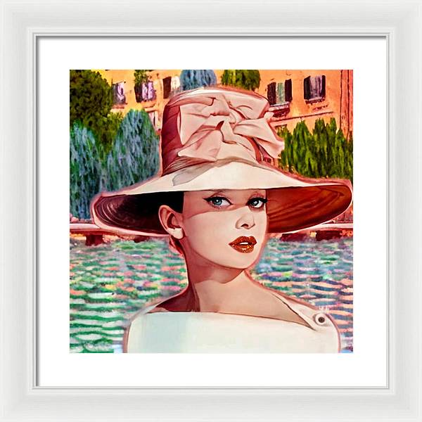 Audrey In Paris - Framed Print