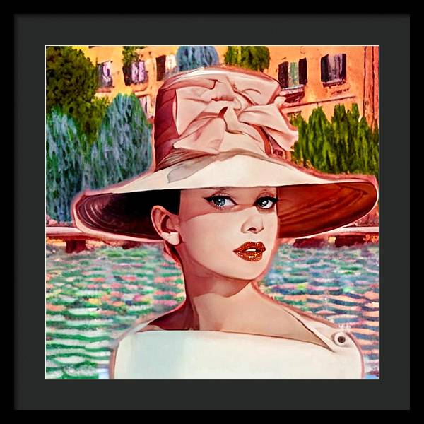 Audrey In Paris - Framed Print