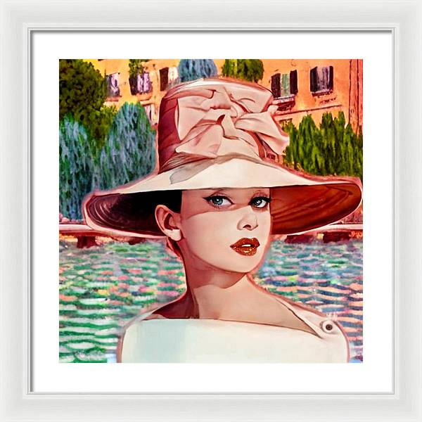 Audrey In Paris - Framed Print