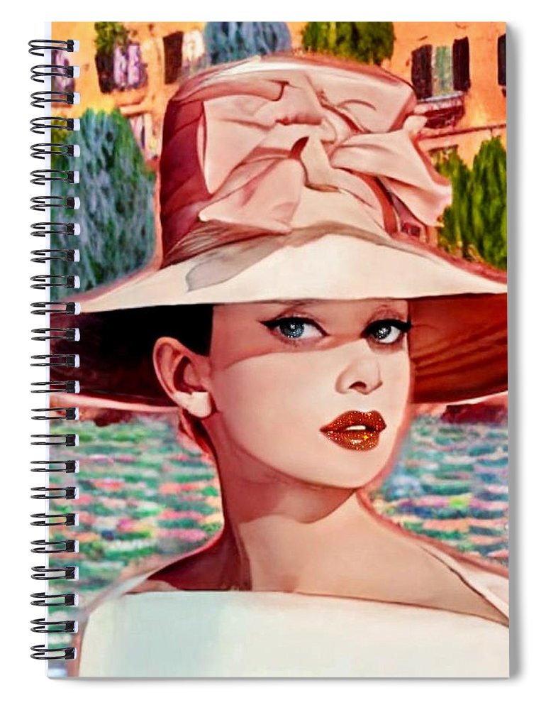 Audrey In Paris - Spiral Notebook